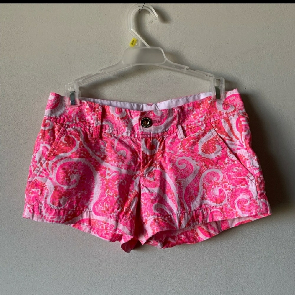 Lilly Pulitzer The Walsh Pink Shorts Size 00 - Picture 2 of 7